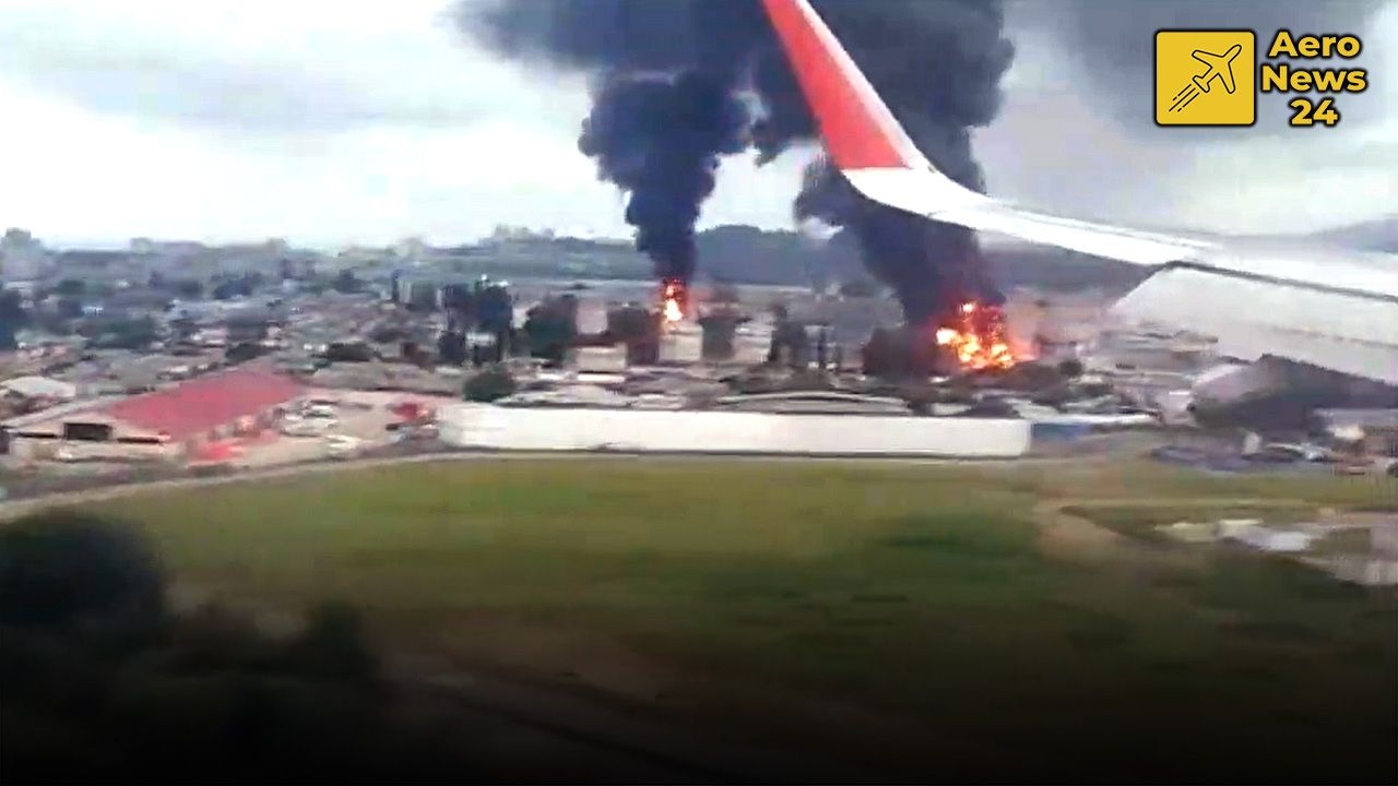 Drone ucraniano causa incêndio perto do aeroporto de Sochi