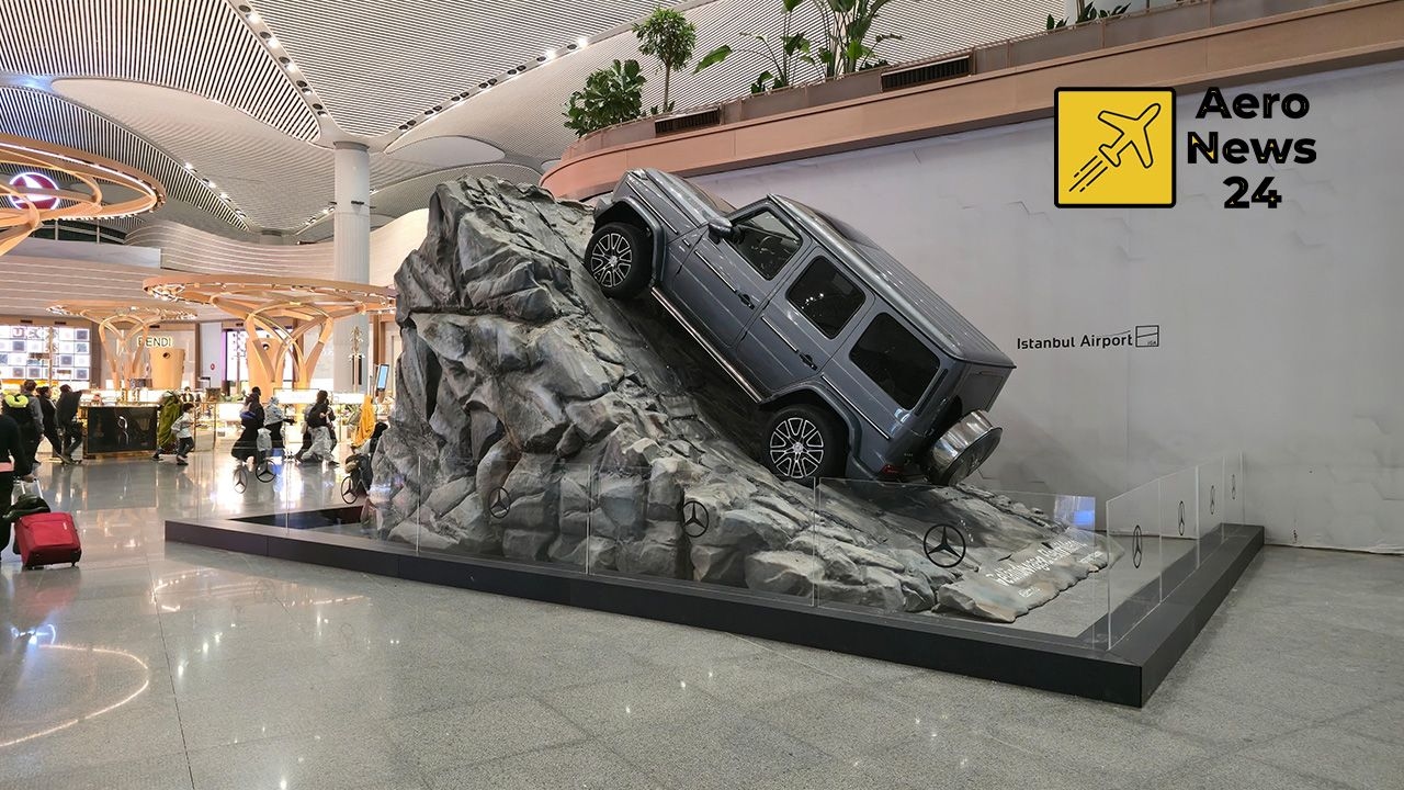 Impresionante aplicación de Mercedes-Benz en el aeropuerto İGA de Estambul