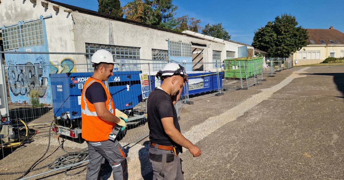 Chalon-sur-Saône. La deconstrucción del puerto norte ha comenzado con la retirada del amianto.