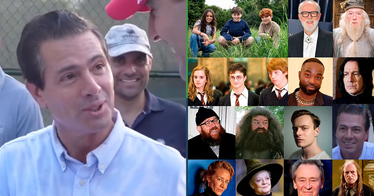Dopo un numero di magia da strada, Peña Nieto si unisce al cast della serie di Harry Potter.