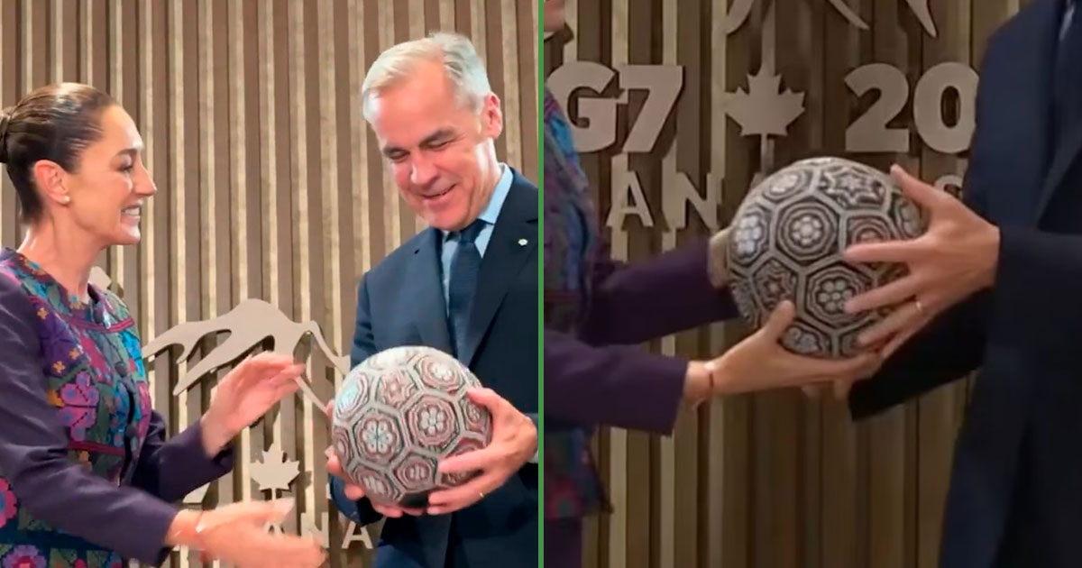 Lanzan petición para que Mundial de 2026 se juegue con el balón que Claudia le regaló al PM de Canadá