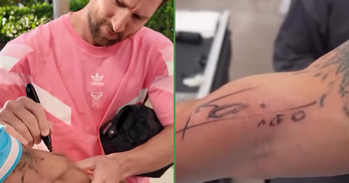 E con inchiostro indelebile: un giornalista si fa tatuare l'autografo di Messi