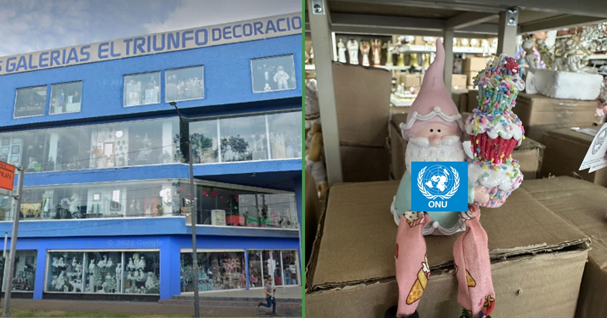 Le Galerías El Triunfo inizieranno a vendere vasi con il logo delle Nazioni Unite per la decorazione.