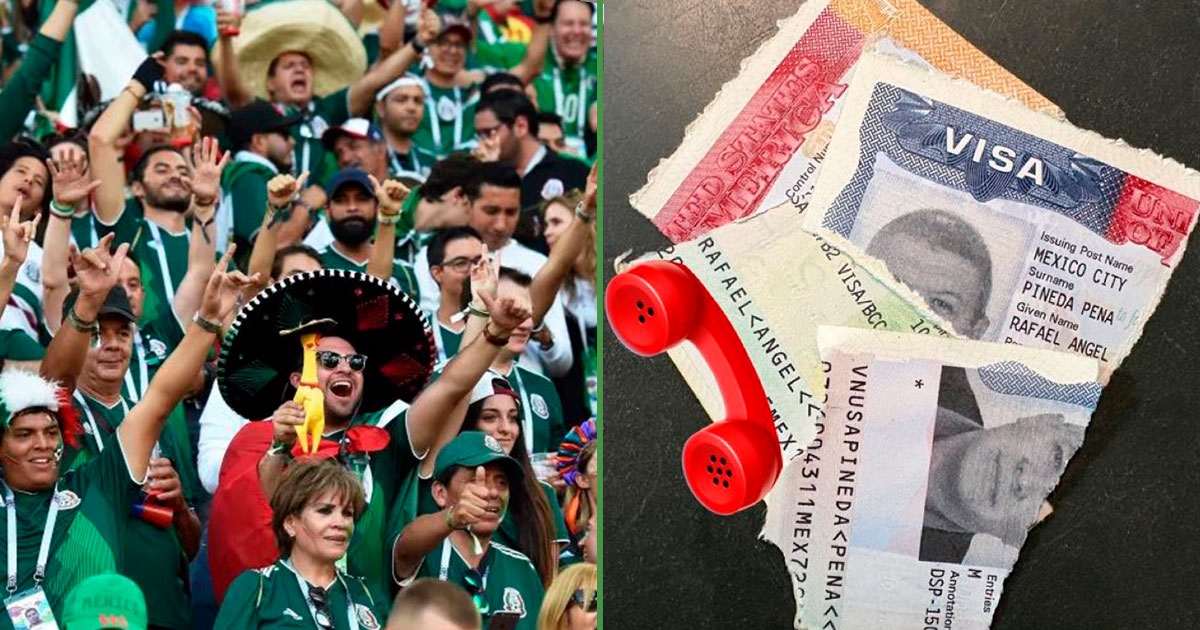 Pessoas que torcem pelo México na Copa Ouro podem perder seus vistos.