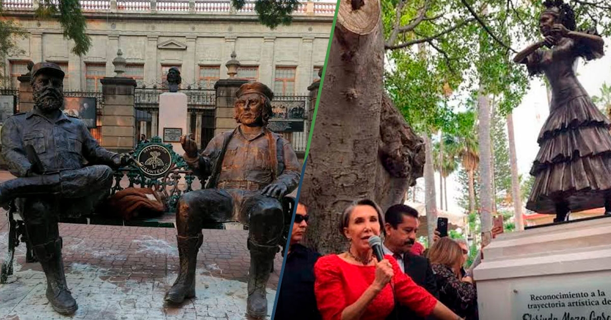 Estatuas del Che y Fidel sustituirán a efigie de Florinda Meza en Zacatecas