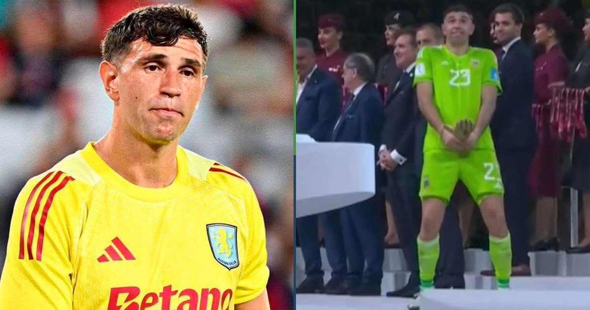 De Argentijnse doelman nam afscheid van de Aston Villa-fans, ook al had niemand hem gecontracteerd.