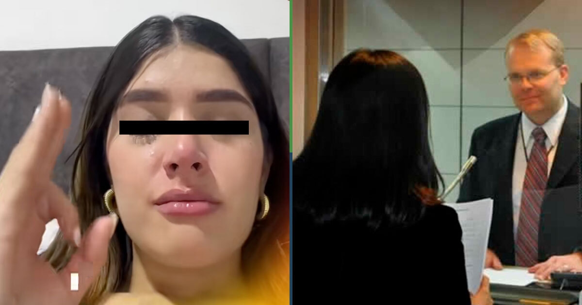 Eighth time's the charm: Woman breaks down in tears after being denied visa for the 7th time