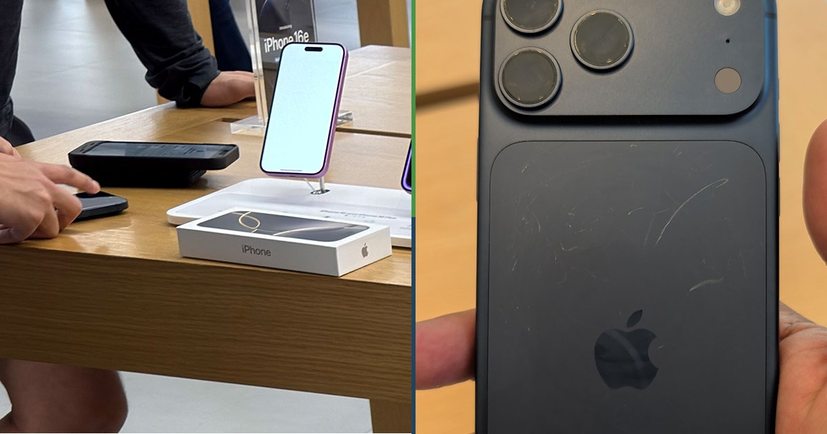 Человек, который еще не купил свой iPhone 17, сообщает, что он уже поцарапан.