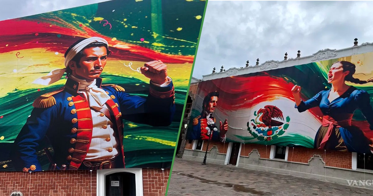 Por que sempre Tlaxcala? Eles montaram murais do Dia da Independência com tecnologia de IA.