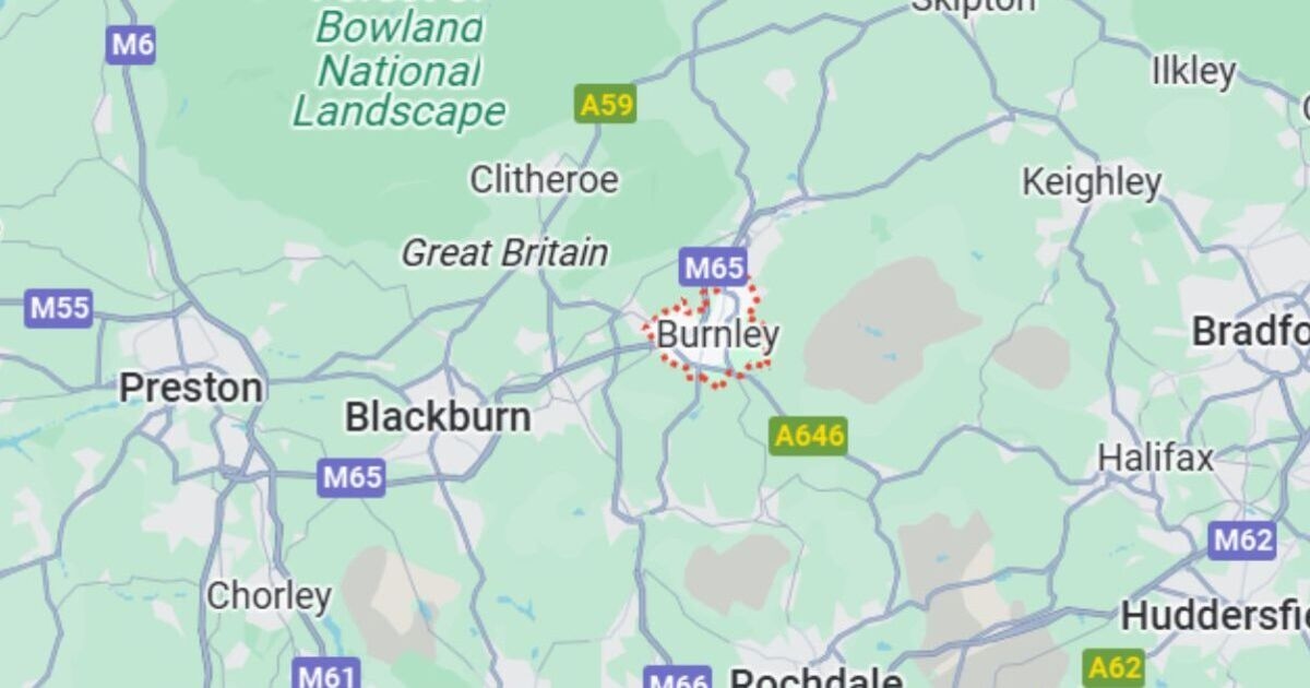 Confusion as Google Maps quirk shows Great Britain located 'just north of Burnley'