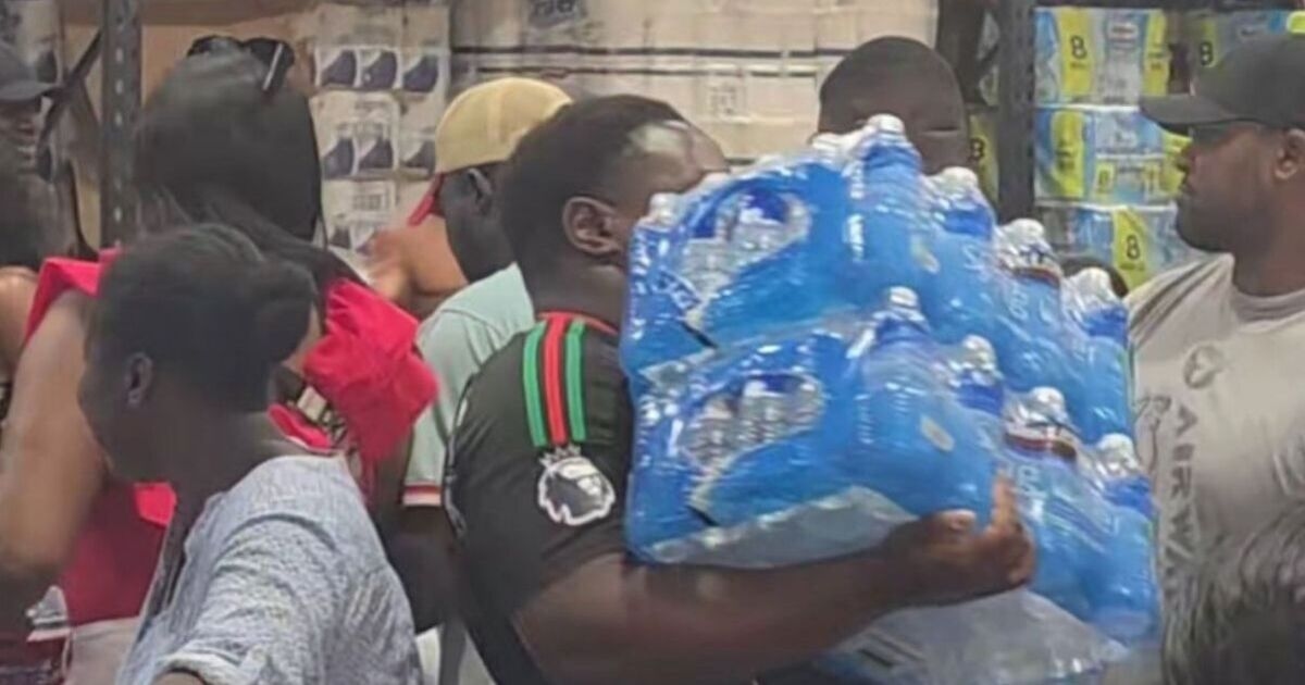 British shoppers panic buy water in crazy scenes ahead of 30C heatwave