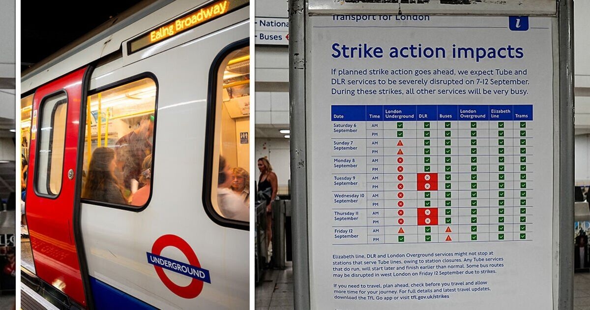 Huelgas en el metro EN DIRECTO: El metro de Londres está sumido en el caos mientras TfL emite una severa advertencia