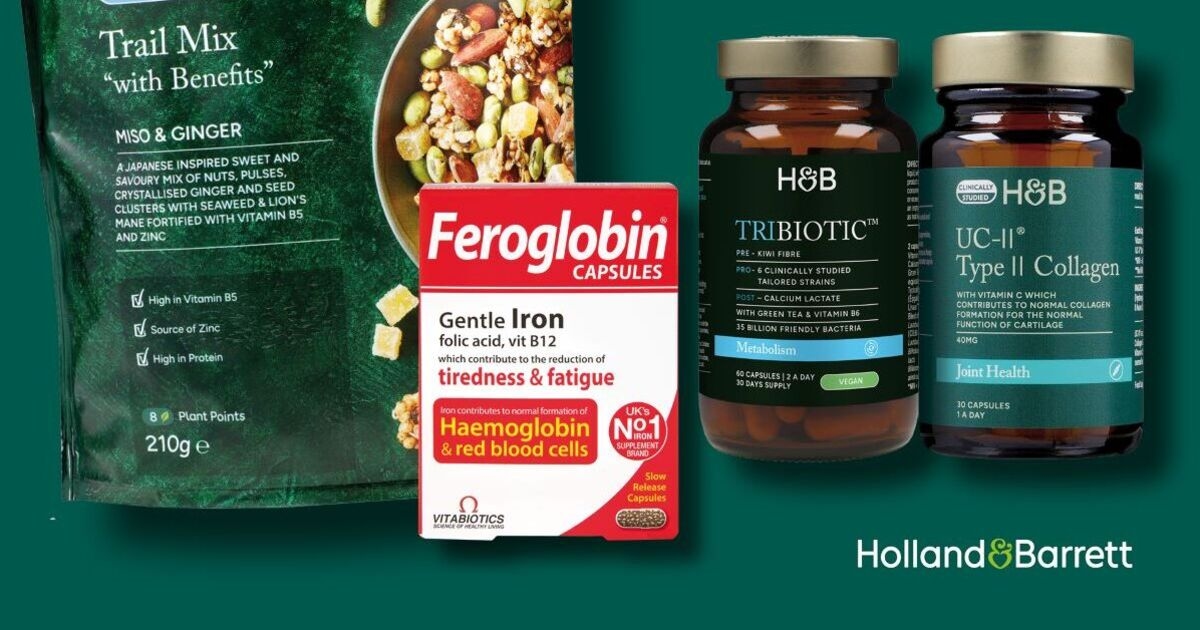 Ganhe £ 5 de desconto ao gastar £ 30 na loja Holland & Barrett - Pegue seus super suplementos
