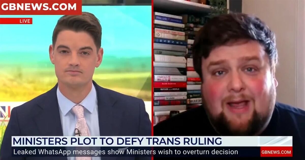 GB News erupts into tense trans row as presenter rages 'You're playing silly now!'