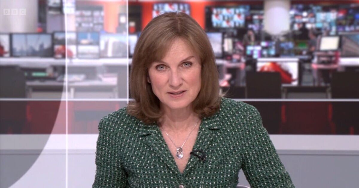BBC News unterbricht Eilmeldung, da Fiona Bruce eine Erklärung abgibt