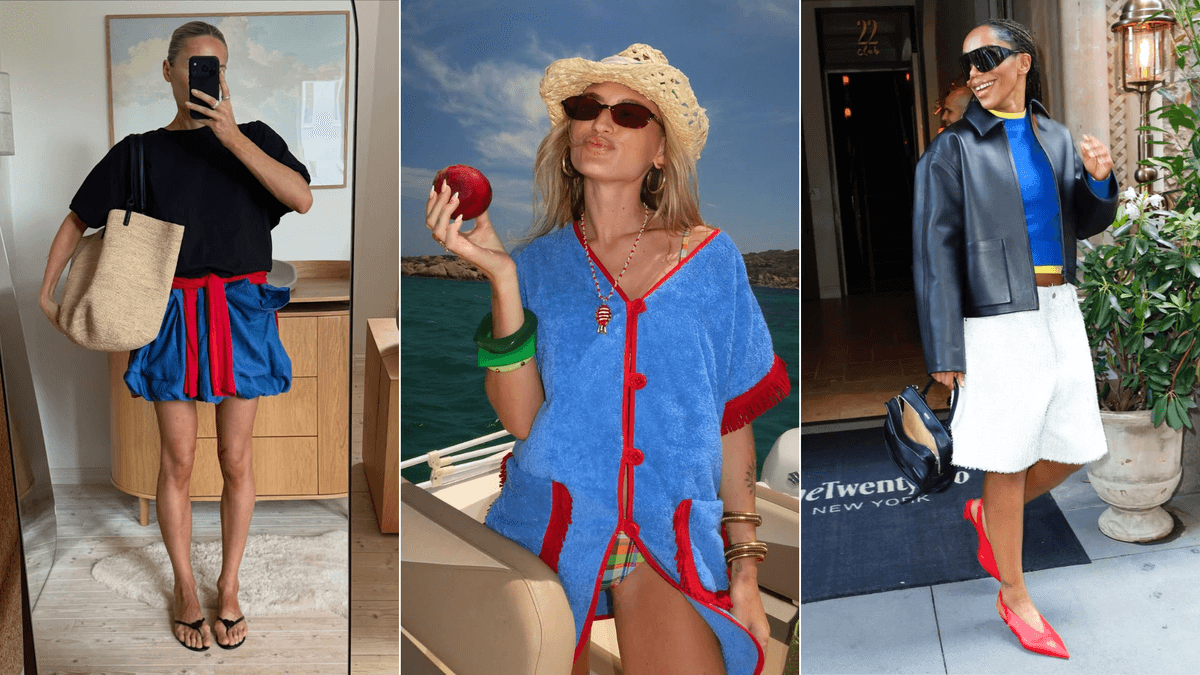 Fashion Experts Are Swapping "Boring" Neutrals for This Joyful Colour Pairing Instead