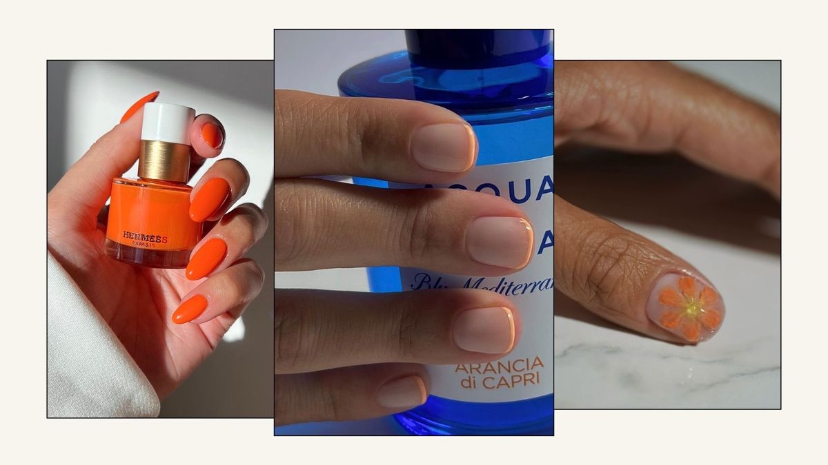 Uñas anaranjadas son todo lo que quiero usar ahora mismo: 17 diseños que he capturado en pantalla
