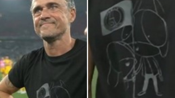 Luis Enrique'nin finalde giydiği tişörtteki çizimin anlamı