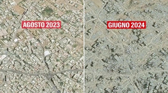 Gaza: Google Maps-afbeeldingen tonen een vergelijking van vóór en na de oorlog.