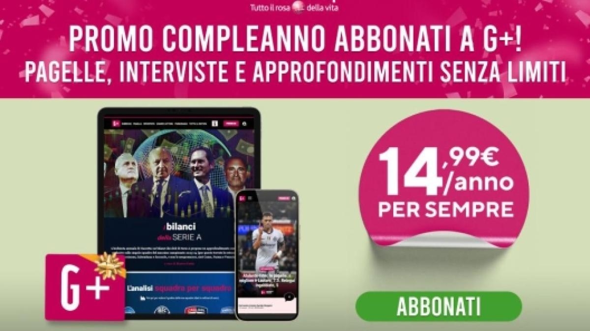 Festeggia la vittoria del Bologna in Coppa Italia! G+ a 14,99 euro all'anno, per sempre
