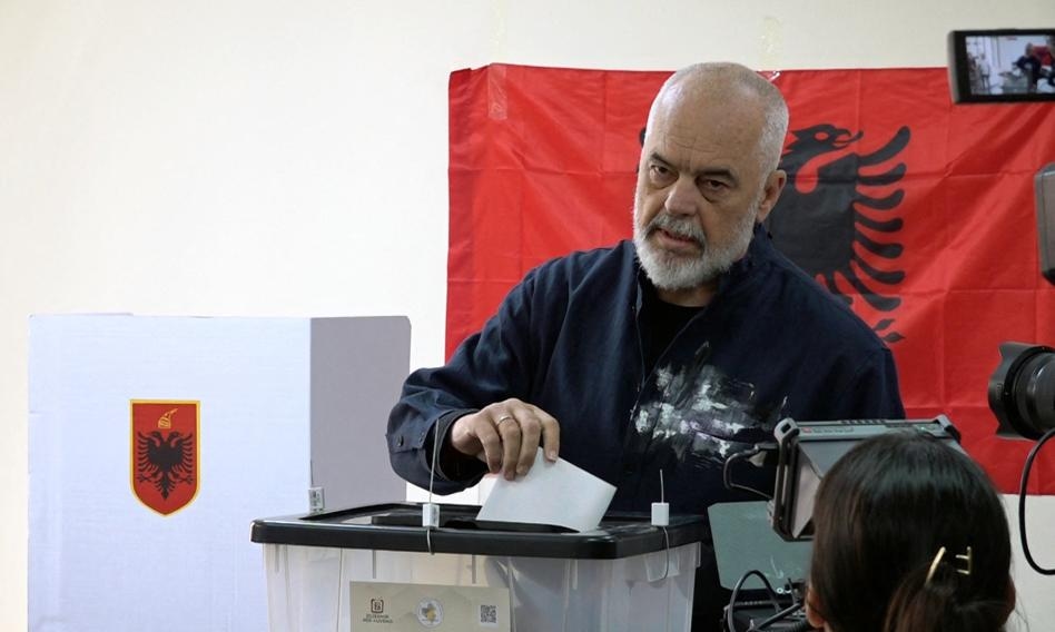 In Albanië won de partij van premier Rama de verkiezingen