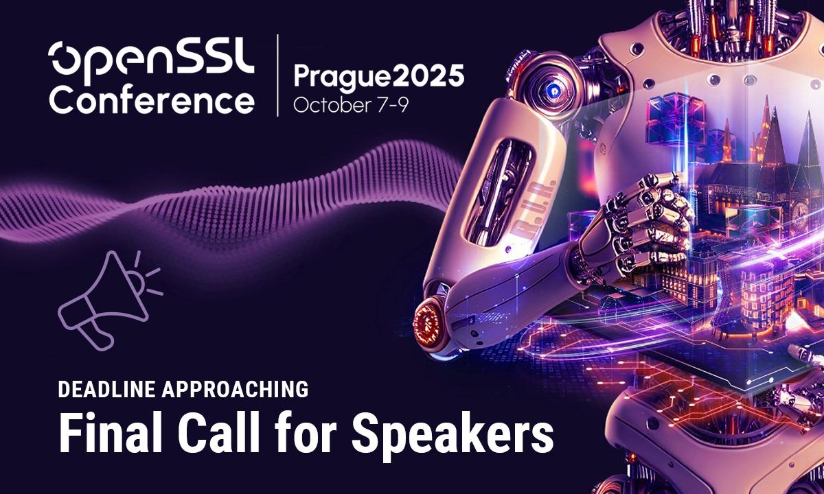 Zbliża się termin składania propozycji prelegentów na konferencję OpenSSL 2025 w Pradze