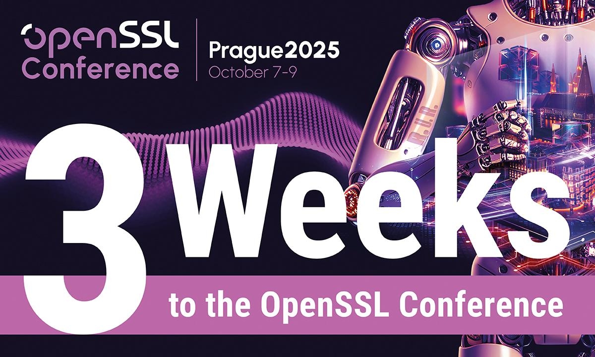 До начала конференции OpenSSL 2025 осталось 3 недели