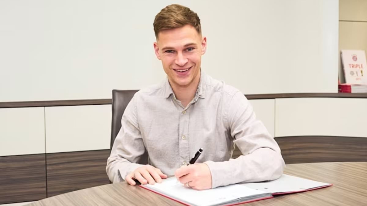 Arsenal and Liverpool handed huge blow as Joshua Kimmich finally signs new Bayern Munich deal keeping him at the Bavarian giants until 2029