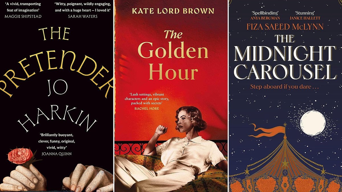 Stand-out historical novels to read now: The Pretender By Jo Harkin, The Golden Hour By Kate Lord Brown, The Midnight Carousel By Fiza Saeed McLynn