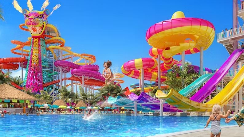 Royal Caribbean svela il resort "perfetto per una giornata in spiaggia" per i passeggeri delle crociere, con il fiume lento più lungo del mondo e lo scivolo d'acqua più alto d'America