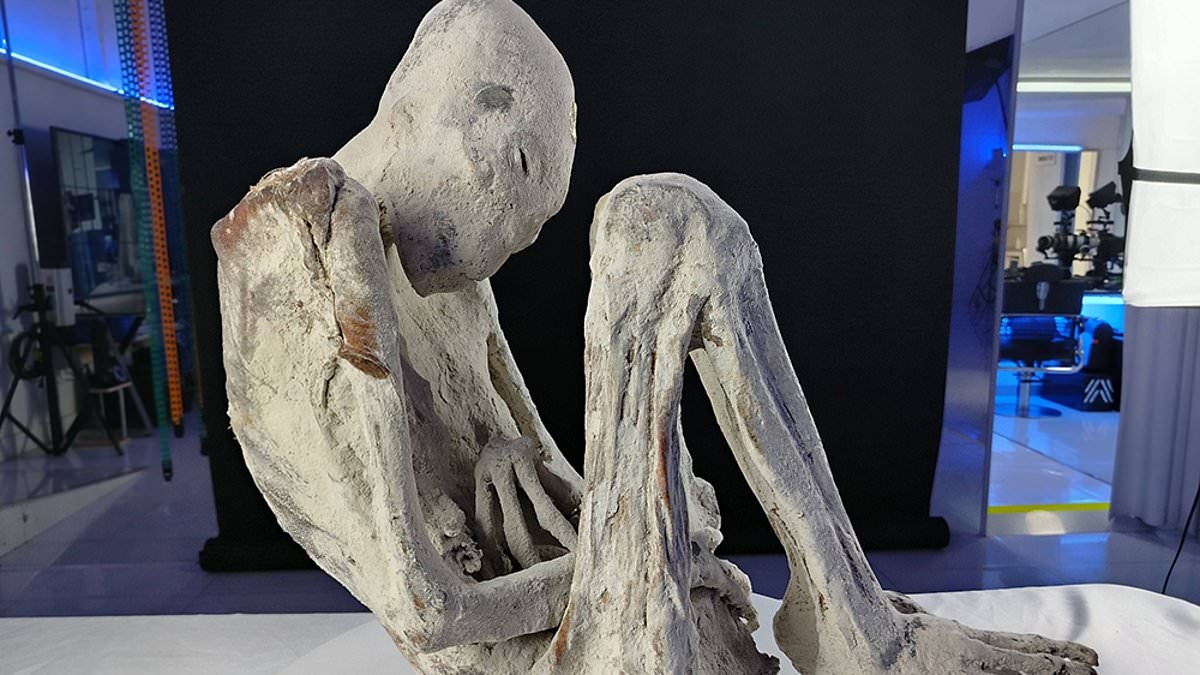 Scientists probing 'alien' mummies make shocking discovery inside womb of corpse