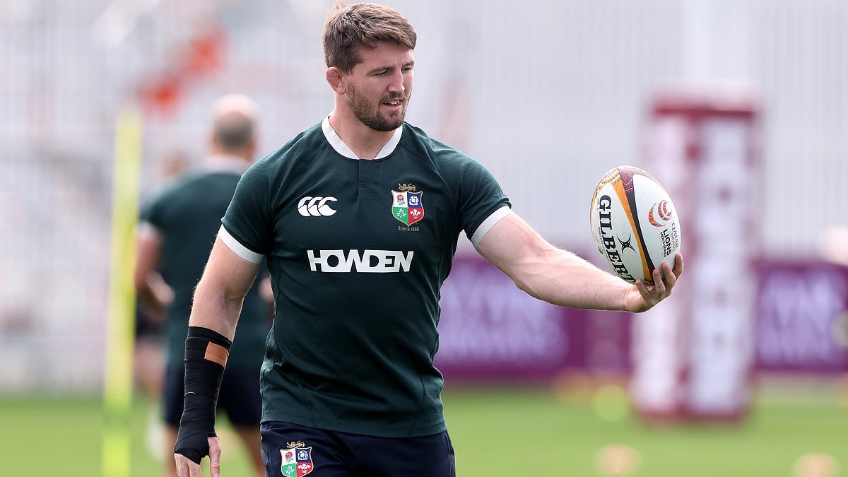 Tom Curry wins selection battle for opening Lions Test against Australia in Andy Farrell's Irish-dominated team - as hosts hand first start to World Cup winner's son