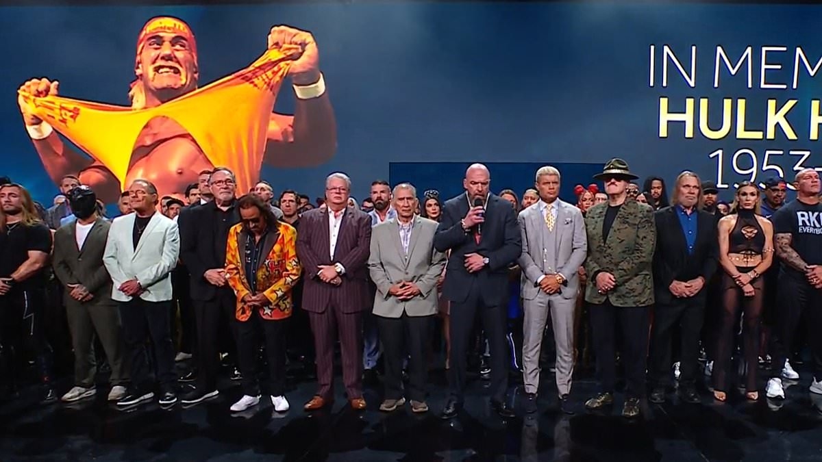Hulk Hogan wird von WWE-Stars in einer ergreifenden Hommage nach dem plötzlichen Tod der Wrestling-Legende im Alter von 71 Jahren geehrt