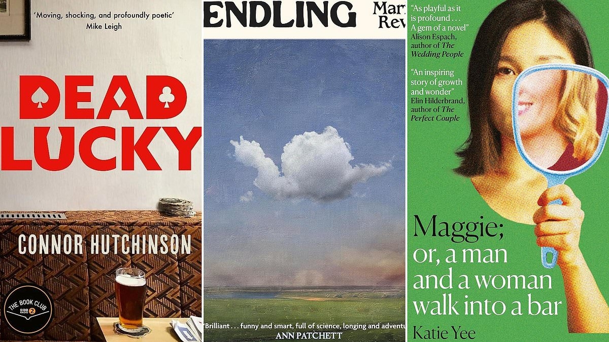 This month's debuts to delight in: Endling by Maria Reva, Maggie; or, a Man and a Woman Walk into a Bar by Katie Yee, Dead Lucky by Connor Hutchinson