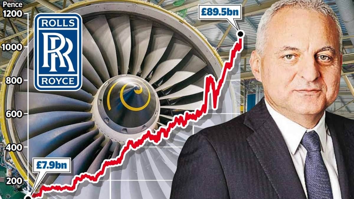 Rolls-Royce'un değeri 'turbo tufan'dan bu yana %1.000 artarak 100 milyar sterline çıktı