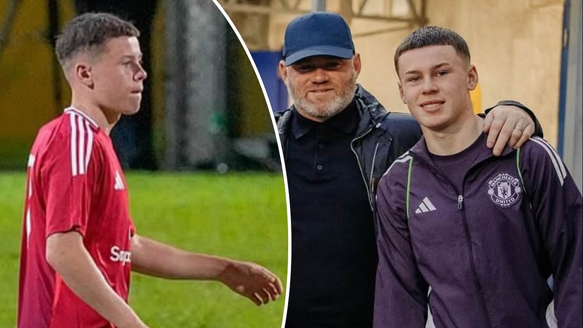 Il figlio di Wayne Rooney, Kai, 15 anni, è salito di TRE fasce d'età ed è stato inserito nella squadra del Manchester United per il torneo internazionale con il PSG.