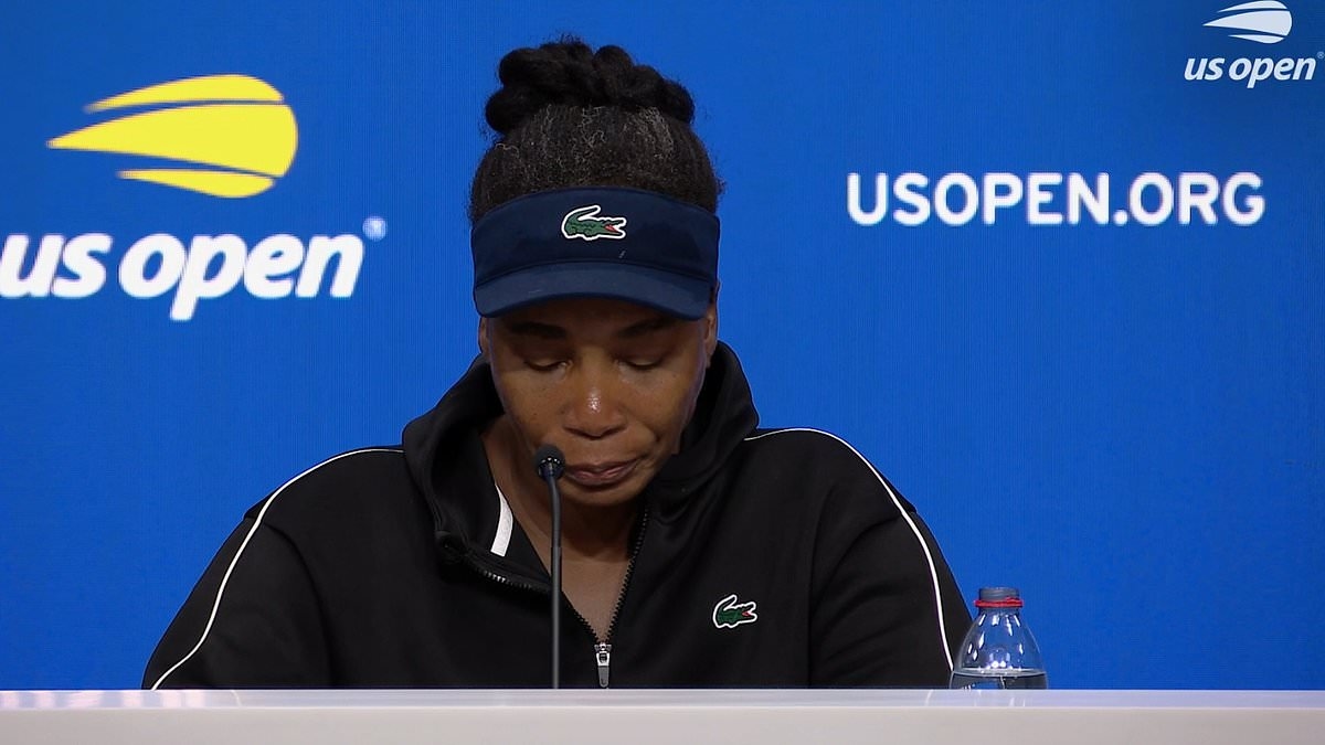 Venus Williams lucha contra las lágrimas en una emotiva conferencia de prensa tras la derrota en el US Open ante Karolina Muchova.
