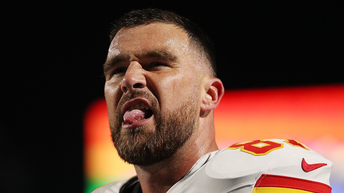 Travis Kelce goads Bills fans as he walks into locker room hurt from a massive hit by rival