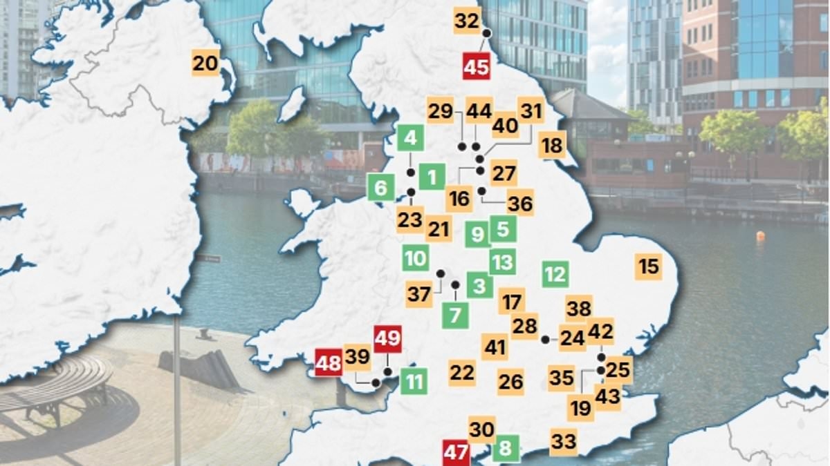 Britain's top 50 buy-to-let hotspots revealed: The locations that could net you a windfall
