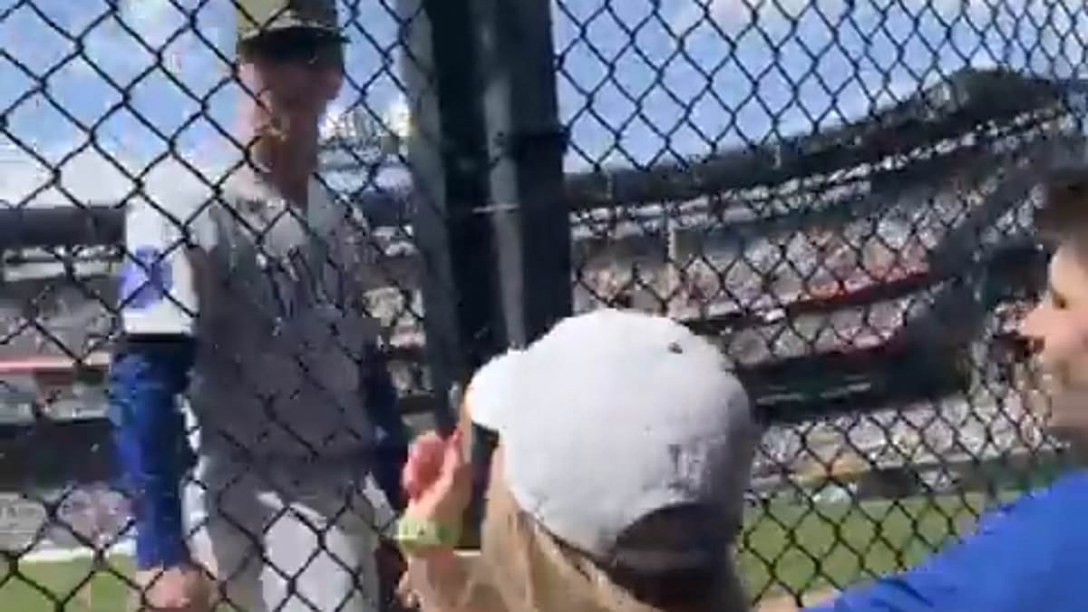 Groveling baseball star who screamed vulgar response at female fan breaks his silence on viral incident
