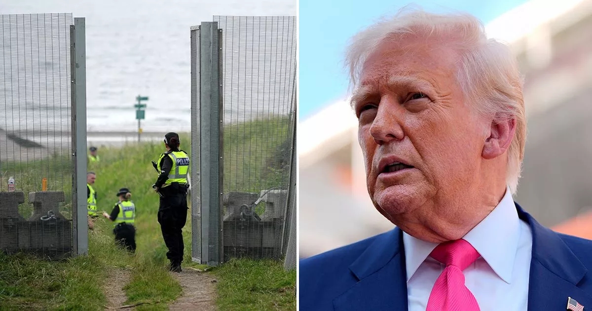 À l'intérieur d'un village écossais transformé en forteresse pour la visite de quatre jours de Donald Trump