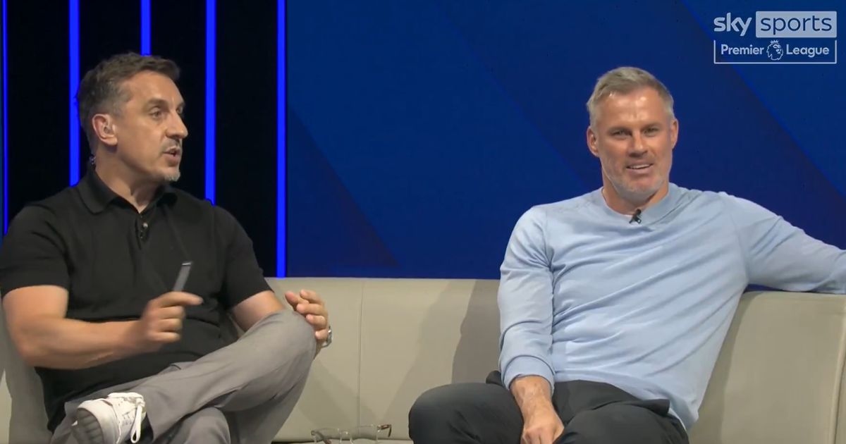 Jamie Carragher can't stop laughing at Gary Neville's pick for this season's manager to watch