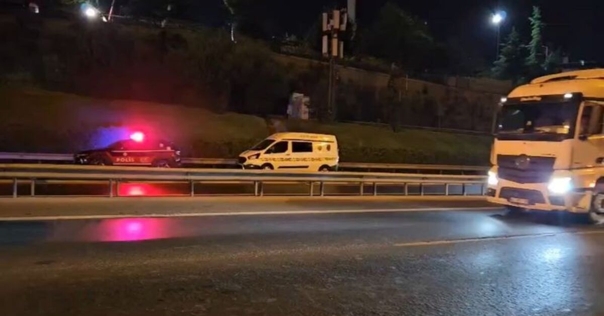 Otoyolda otomobilin çarptığı yaya öldü