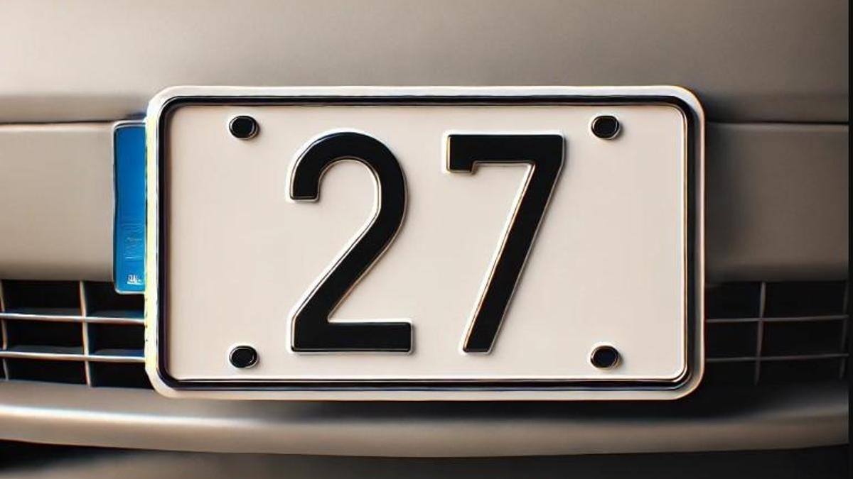 Where is the license plate number 27? Which city does the license plate code 27 belong to? Which province does 27 belong to?