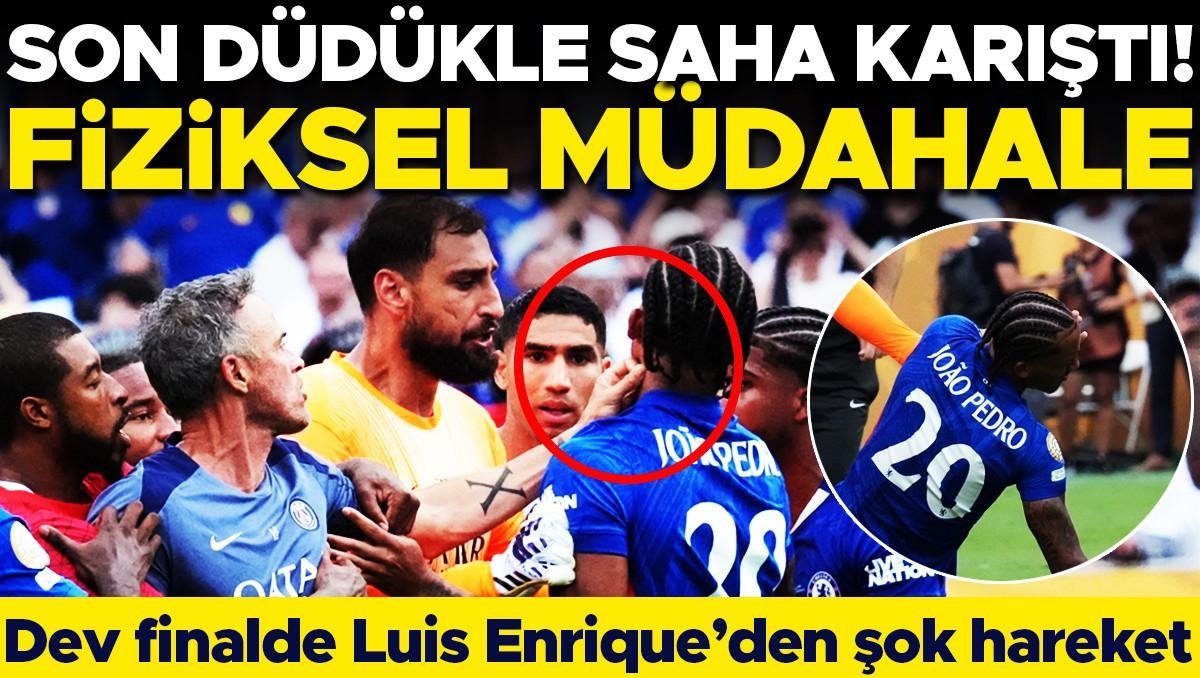 Am Ende des Spiels Chelsea gegen PSG brach Chaos aus! Luis Enrique traf den Starspieler