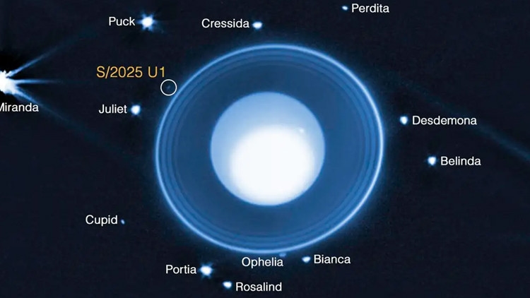 Er is een nieuwe maan van Uranus ontdekt