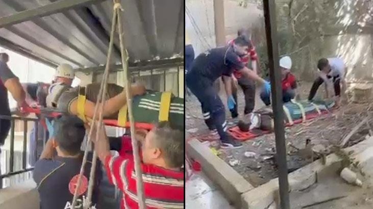 The unfortunate man, who had an epileptic seizure, fell from the 4th floor to the ground.