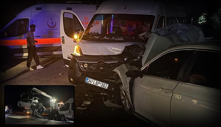 ¡Un terrible accidente en Kocaeli! Un minibús y un coche colisionaron, dejando 10 heridos.