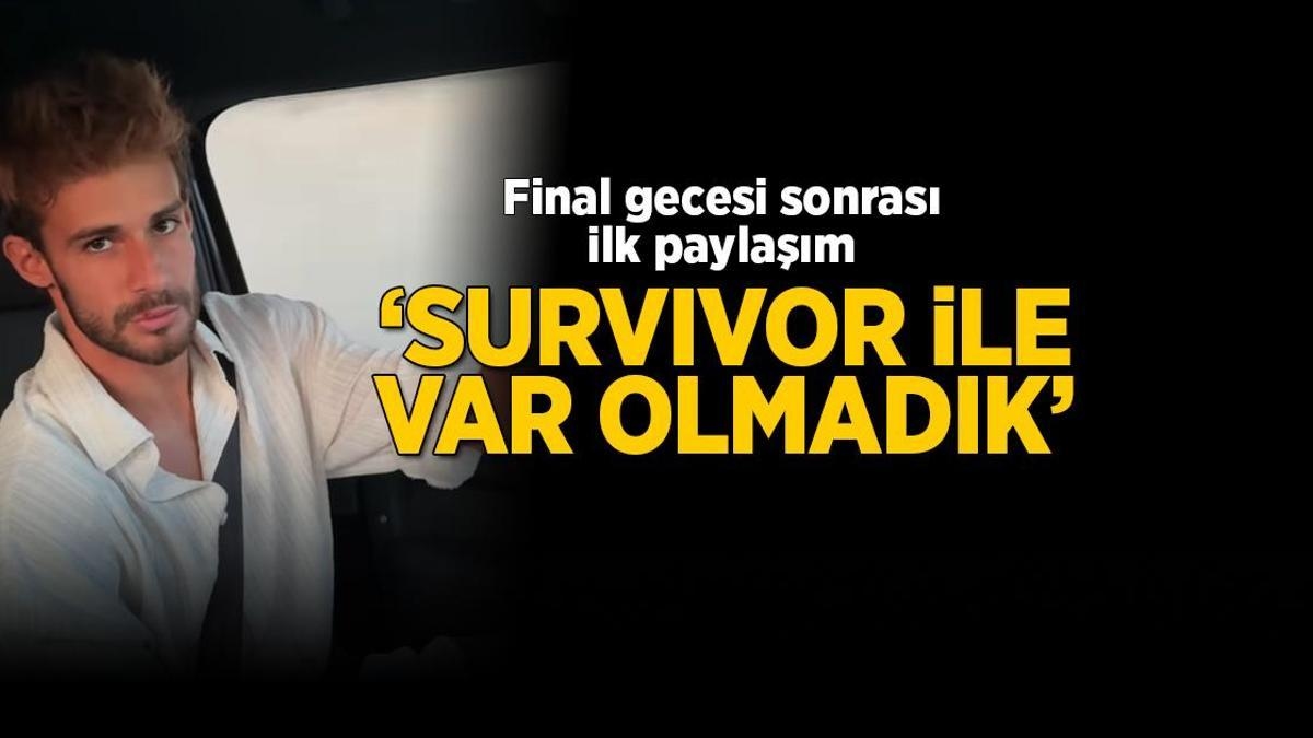 Batuhan Karacakaya'dan Survivor finali sonrası ilk açıklama: Survivor ile var olmadık ki ölelim