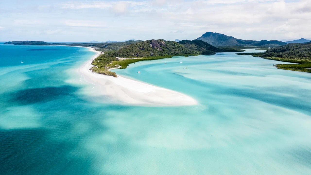 One of the most spectacular beaches in the world is in Australia, and 'Pirates of the Caribbean' was filmed there.